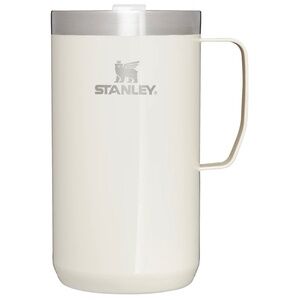 NEW Stanley Stay Hot Camp Mug Stainless Steel Insulated White 24 Oz cream gloss